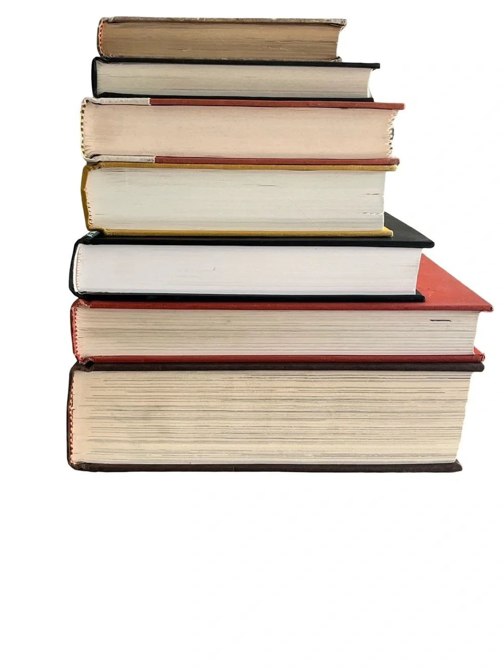 Fall Book Decor 9” Stack Real Books Autumn Halloween Thanksgiving Colors